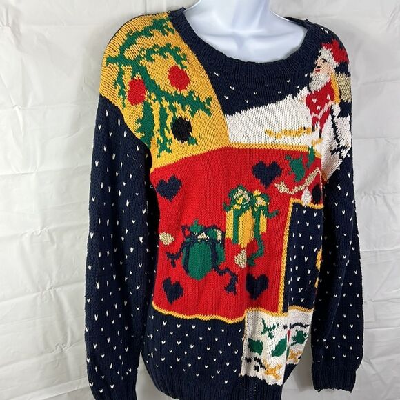 Vintage Studio ladies Christmas pullover sweater size Medium - Picture 7 of 7
